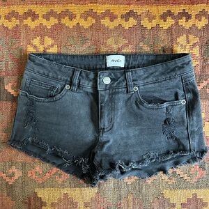 RVCA Women's Charcoal Jean Shorts